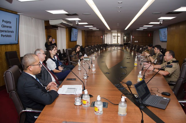A reunião foi presidida pelo procurador-geral de Justiça Adjunto Institucional, Carlos André Mariani Bittencourt. 