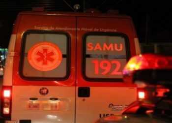 A Polícia Militar e o SAMU foram acionados para socorrer a vítima.