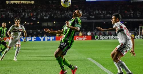 América foi derrotado pelo São Paulo, no Morumbi, pelo duelo de ida das quartas de final da Copa do Brasil