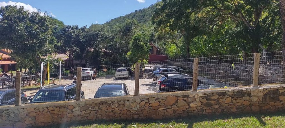 Pousada foi interditada em Santana do Riacho, na Região Central de Minas, neste domingo (11) — Foto: Reprodução/Redes sociais