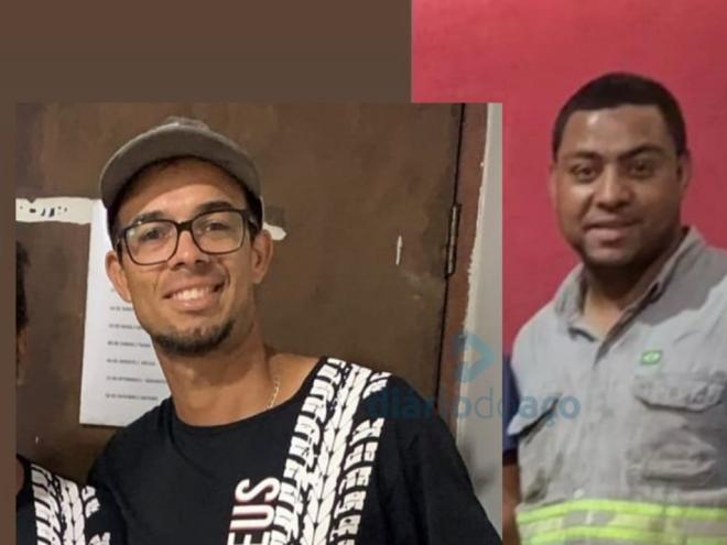 O pneu estourou e atingiu os dois funcionários que realizavam o serviço de borracheiro