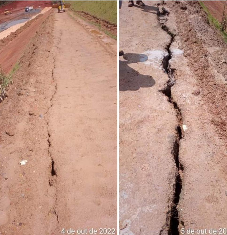 Imagens de trinca em barragem de Santa Bárbara que estão sendo divulgadas em redes sociais preocupa moradores