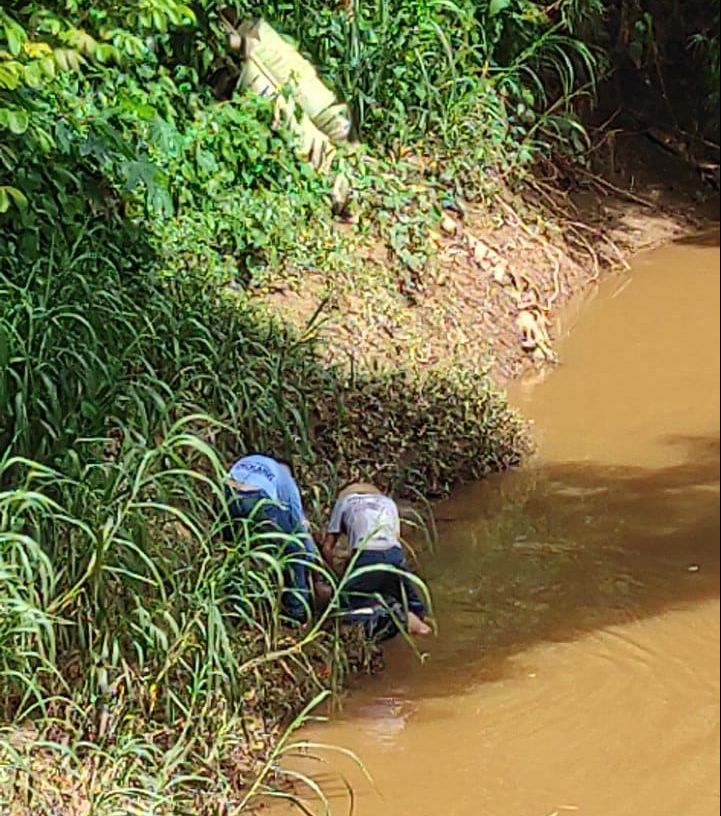 idosa, de 72 anos, é resgatada após cair no rio e se afogar — Foto: Redes sociais