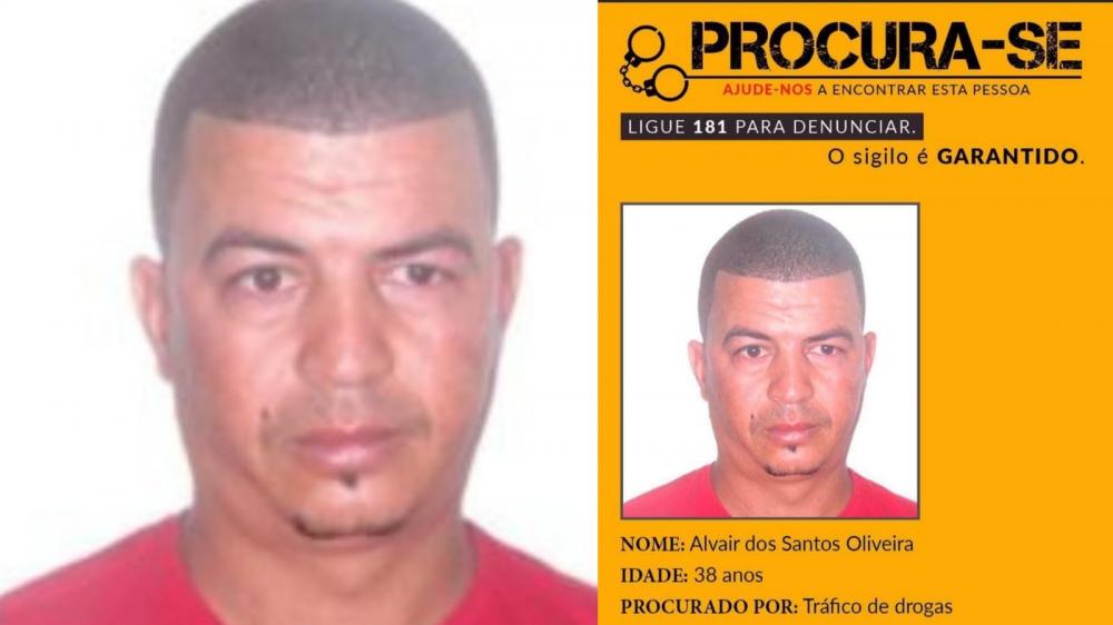 Alvair dos Santos Oliveira foi preso na zona rural de Fruta de Leite (foto: Programa Procura-se/divulgação)