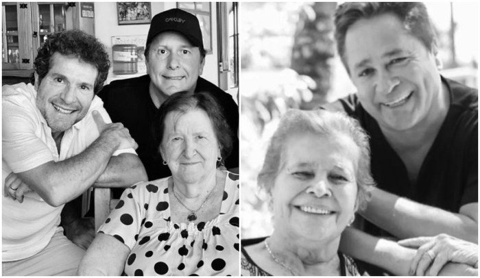 Maria Aparecida era mãe de Daniel (E), e Carmen, de Leonardo (D) Reprodução / Instagram @cantordaniel @leonardo