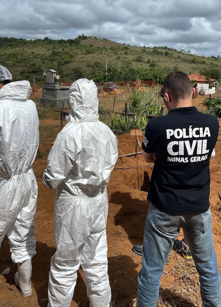 Homicídio em Guanhães aconteceu no início deste mês — Foto: Polícia Civil/Minas Gerais