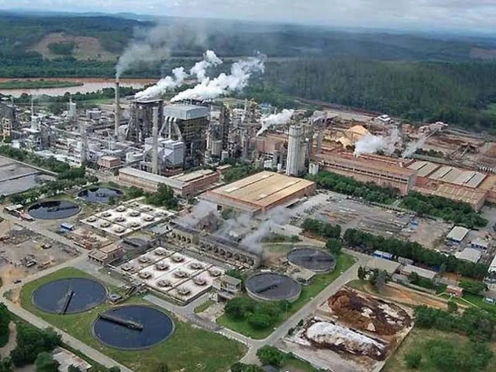 Fábrica da Cenibra em Belo Oriente — Foto: Divulgação/Cenibra