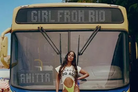 Capa do single 'Girl From Rio', que Anitta lança nesta quinta-feira (29) Foto: @anitta/Reprodução