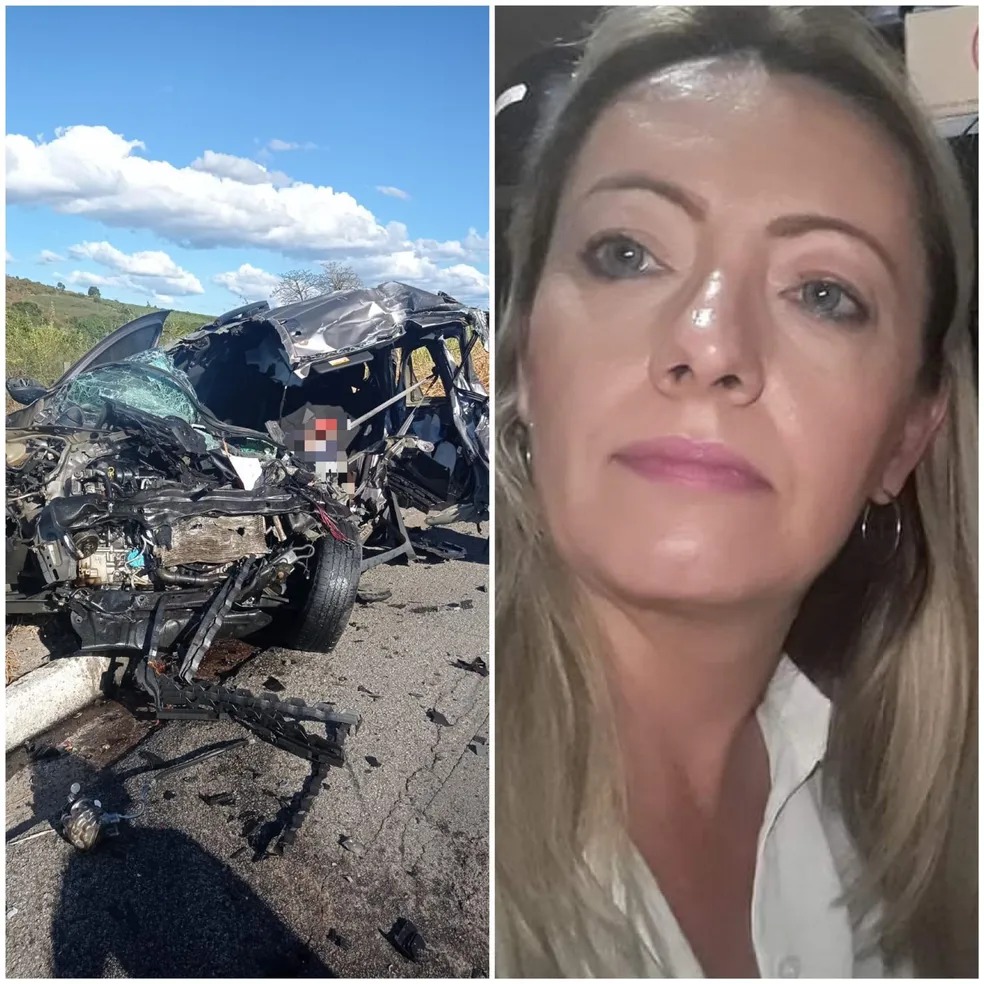 Jornalista morre em acidente entre carros e ônibus na BR-116, em Ponto dos Volantes — Foto: Redes sociais