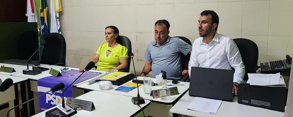 Neide Oliveira(PSDB), Rogilson Ferreira (PSDB),Marcos Paulo Sá(PSDB)
