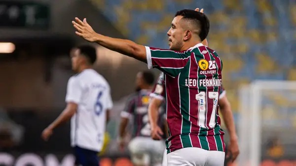 Leo Fernández marcou o gol da vitória do Fluminense Foto: Marcelo Gonçalves/ Fluminense FC