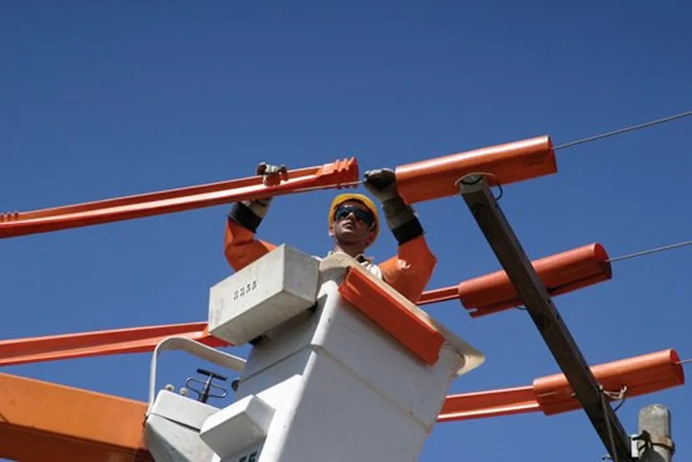 Manutenção na rede elétrica — Foto: Cemig/Divulgação