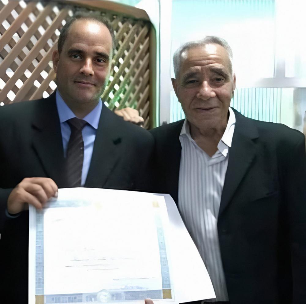 Marcelo Coelho e seu Pai Pedro Fernandes da Fonseca; Foto Arquivo Pessoal