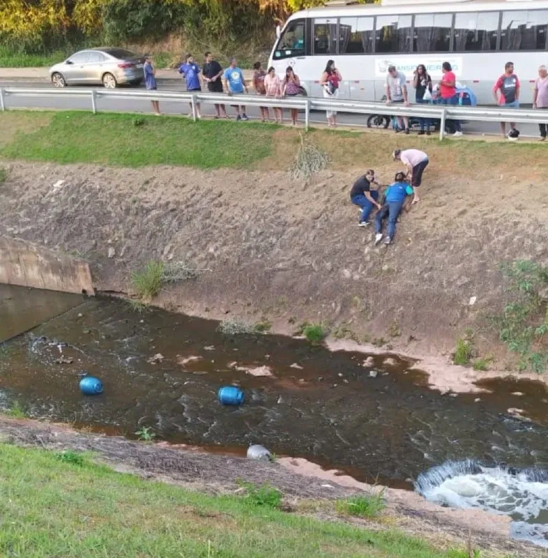  Populares ajudaram no socorro; Imagem rede socias