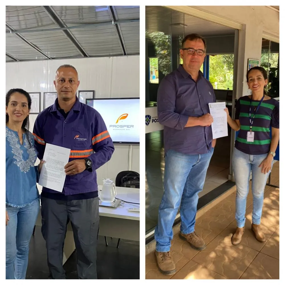 Vereadora Juliana Mara esteve na Prosper e Positiva Mineração 