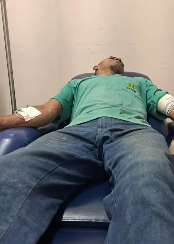 Reinaldo sofreu apenas leves escoriações e tranquilizou os fãs dizendo que foi apenas um susto.