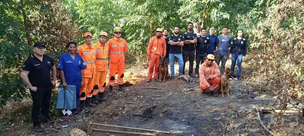 Corpo que estava desaparecido há 2 meses é encontrado em Guanhães — Foto: Corpo de Bombeiros/Divulgação
