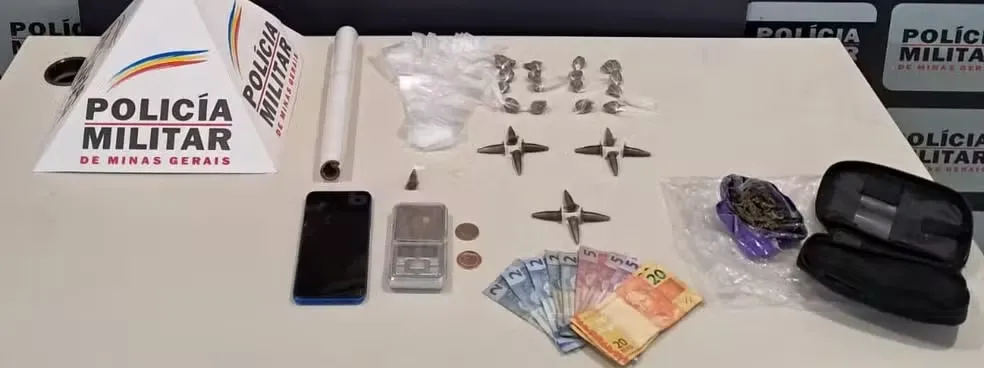 Materiais apreendidos pela PM — Foto: Polícia Militar
