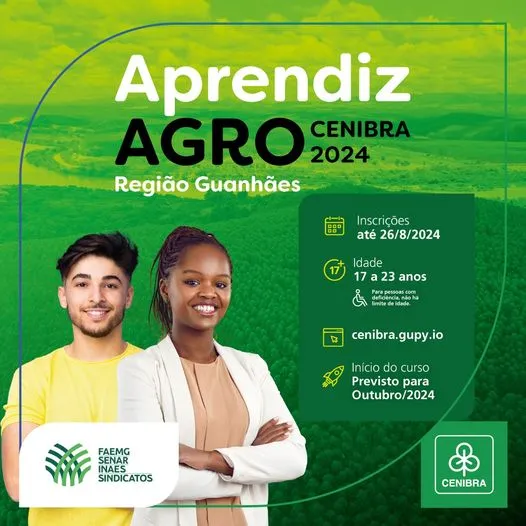 As vagas são destinadas para todas as pessoas de 17 a 23 anos.