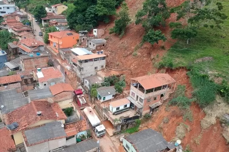 Bairro Poção em Santa Maria de Itabira na tragédia de 2021