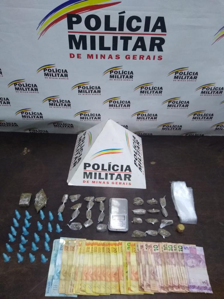 Polícia Militar apreende drogas e prende autor em Santa Bárbara