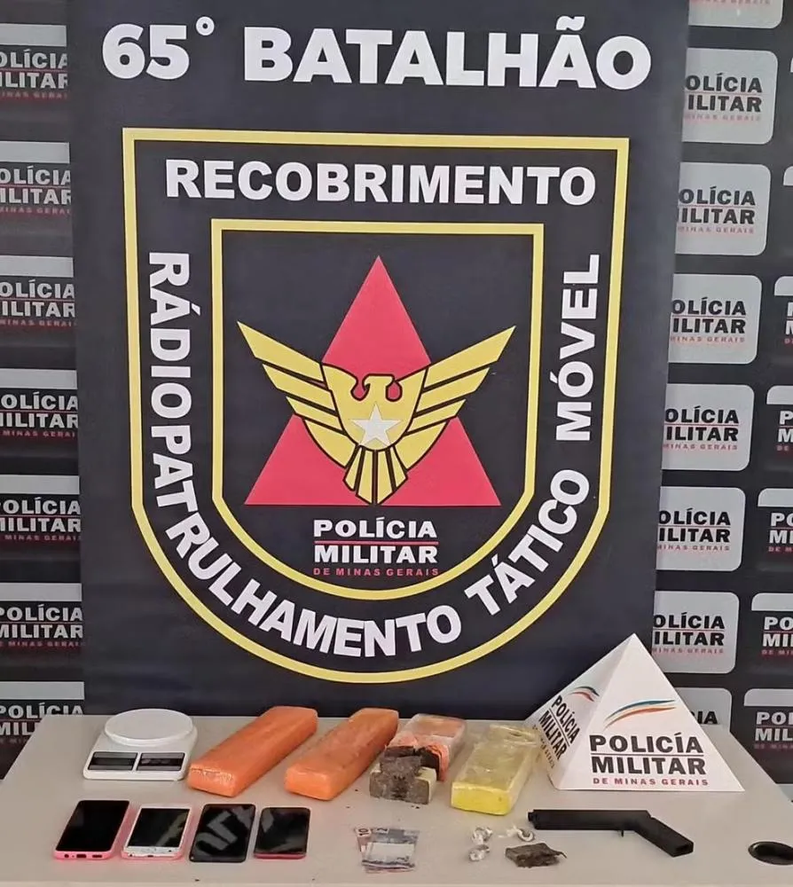 Mulher é presa por desacato em Guanhães. — Foto: Polícia Militar/Divulgação