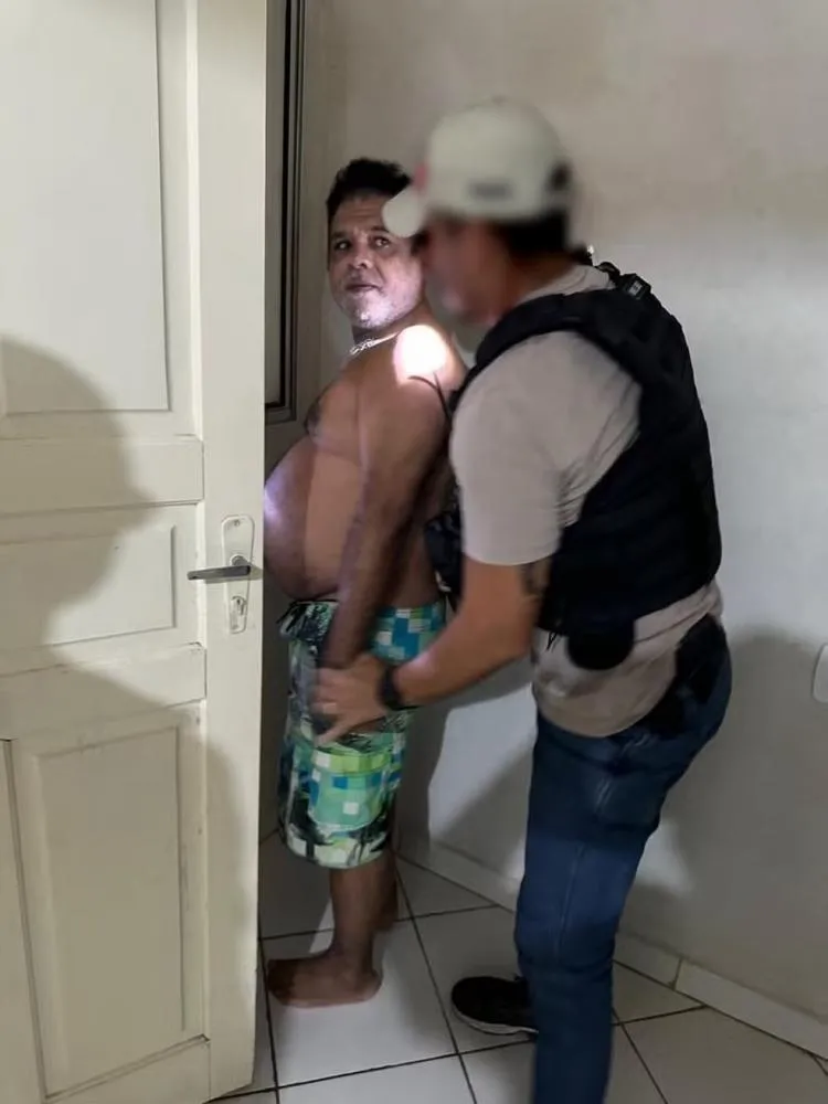 Roque Saldanha é preso pela Polícia Federal em Colatina, ES — Foto: Polícia Federal