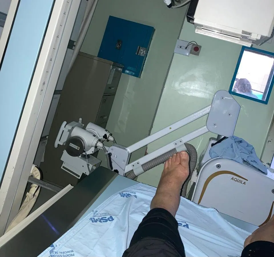 Jornalista Brander Gomes fez foto quando estava esperando atendimento