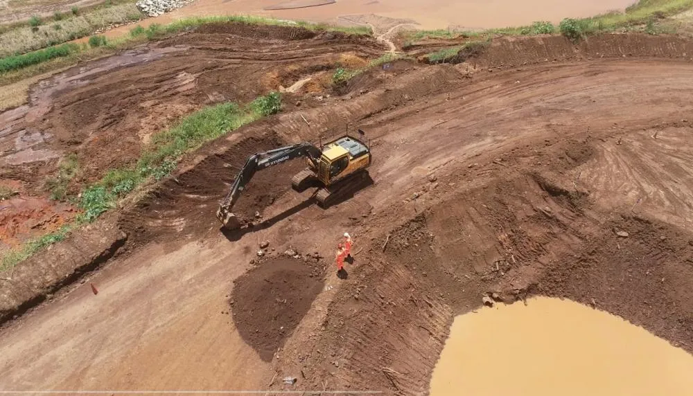 Local onde foi encontrado segmentos corpóreos em Brumadinho