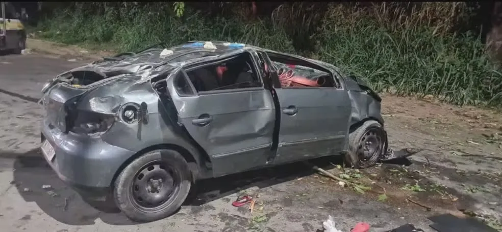 Após beberem em clube, homem é suspeito de passar direção a namorada; carro capotou e ela morreu em Santa Luzia