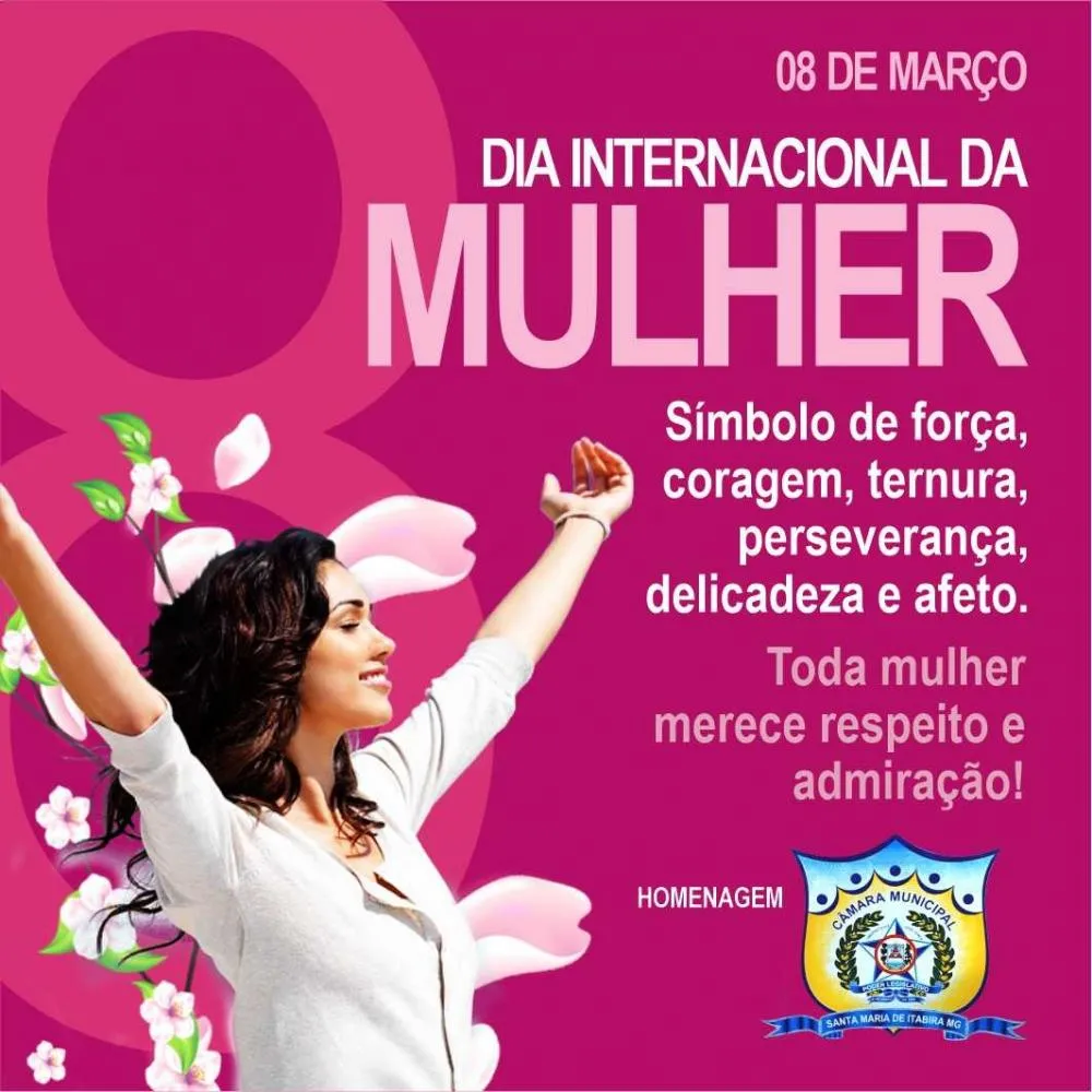 Câmara Municipal de Santa Maria de Itabira destaca protagonismo feminino no Dia da Mulher