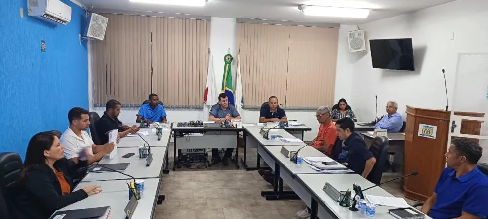 Reunião dos vereadores de Santa Maria de Itabira 