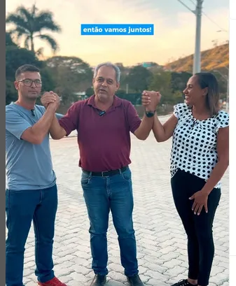 Prefeito André Torres, Ex-prefeito Reinaldo das Dores, Vice-prefeita Renata Duarte