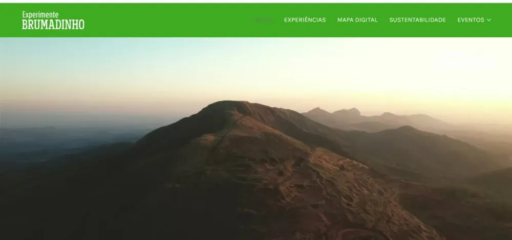 A plataforma Experimente Brumadinho reúne informações sobre os atrativos da cidade