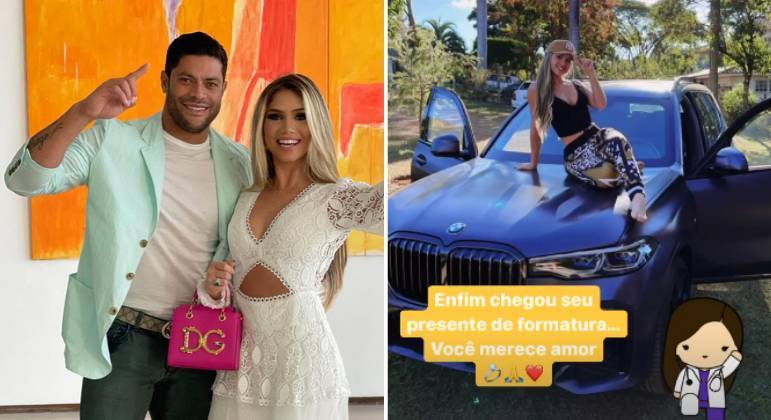 Hulk presenteia mulher com carro avaliado em mais de R$ 1 milhão REPRODUÇÃO/INSTAGRAM