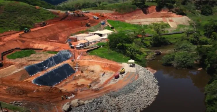Implantação de uma das três estações elevatórias de água bruta. Crédito: Wallace Siqueira