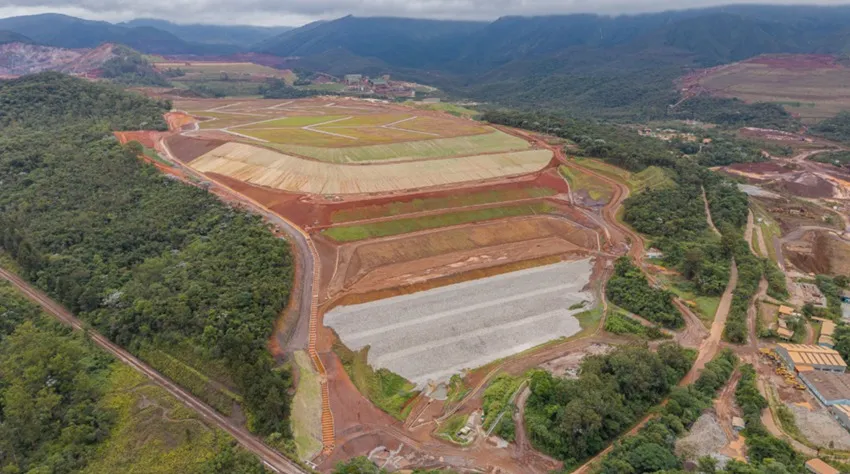 A barragem Campo Grande, em Mariana, é a 19ª a ter a obra de descaracterização finalizada pela Vale Crédito: VideoDelivery