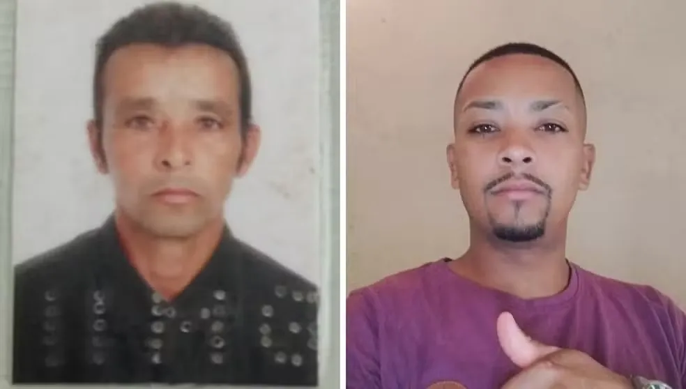 Luiz Alves Teixeira e Mateus Teixeira de Souza eram pai e filho — Foto: Redes sociais