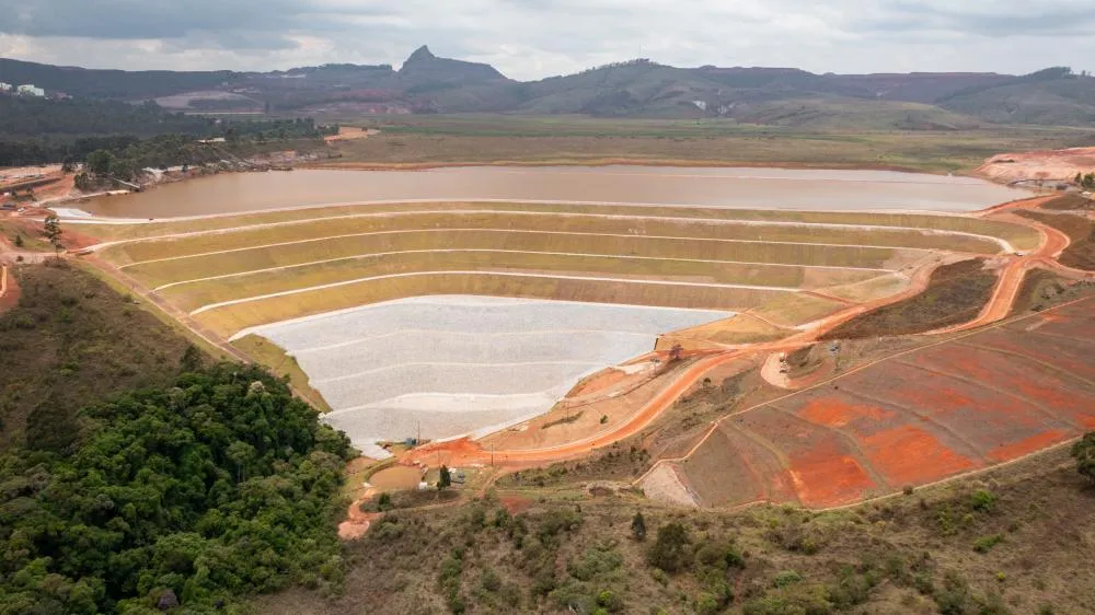 Barragem Maravilhas ll, em Itabirito (MG), teve seu nível de emergência encerrado pela ANM. Divulgação Vale
