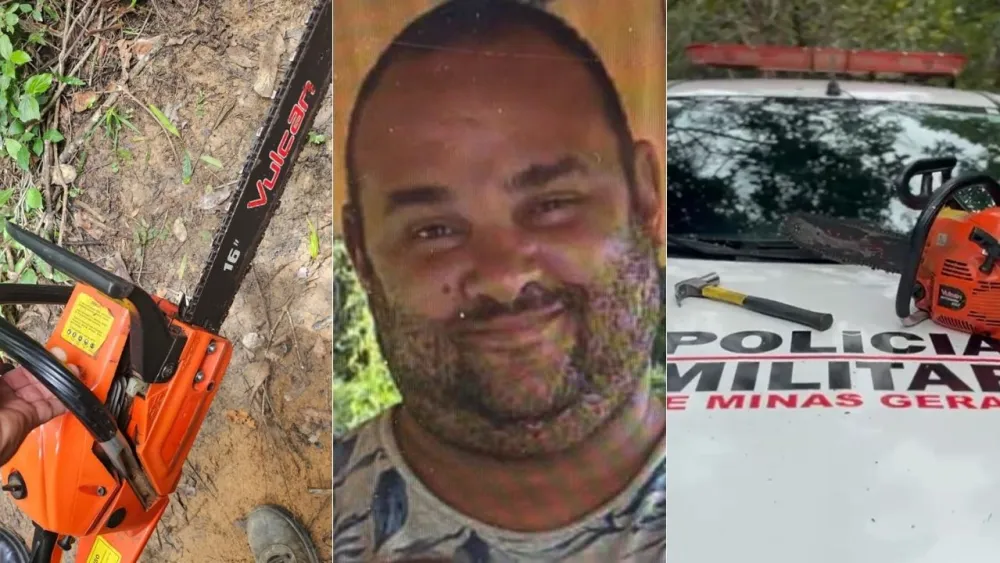 Homem que tentou matar mulher com golpes de martelo e motosserra morre baleado pela PM na Grande BH