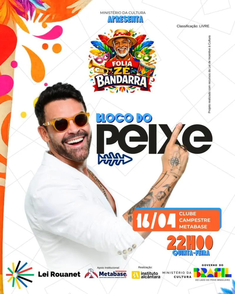 A festa acontece entre os dias 16 e 19 de abril de 2026, no Clube Campestre Metabase, reunindo uma programação diversificada e gratuita 