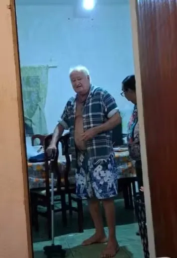 Idoso acamado morre em incêndio que destruiu casa em Ipatinga — Foto: Arquivo pessoal