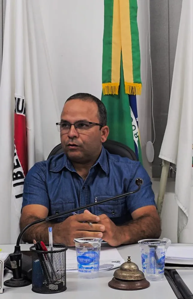presidente da Casa Legislativa de Santa Maria de Itabira, Romilson de Jesus Oliveira