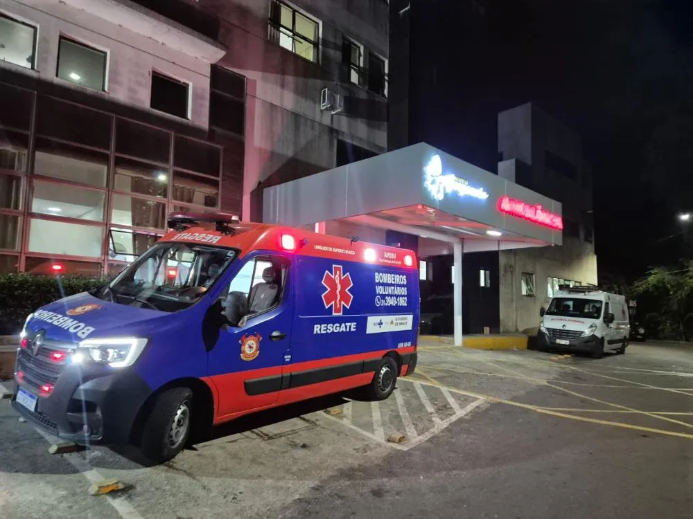 Bombeiros Voluntários de São Domingos do Prata, a equipe foi acionada para atender à ocorrência