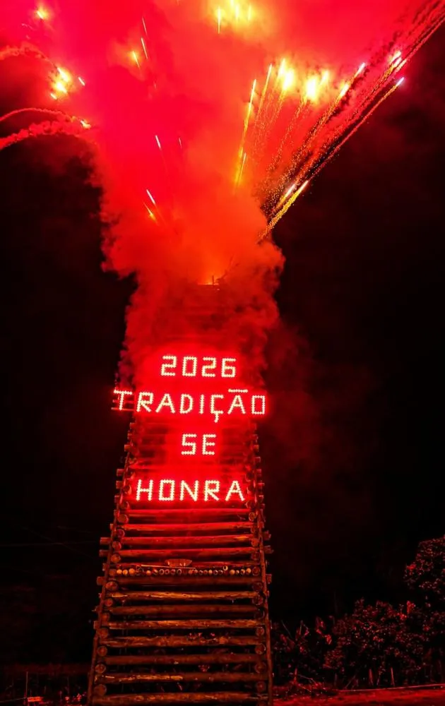 A fogueira continua sendo a alma da festa
