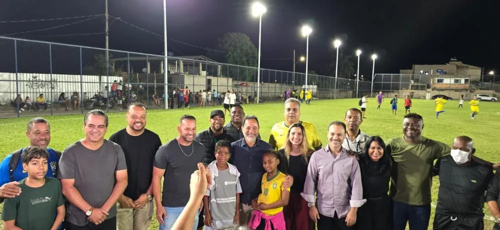 Campo do São Lourenço recebe iluminação; foto - Helton Santos