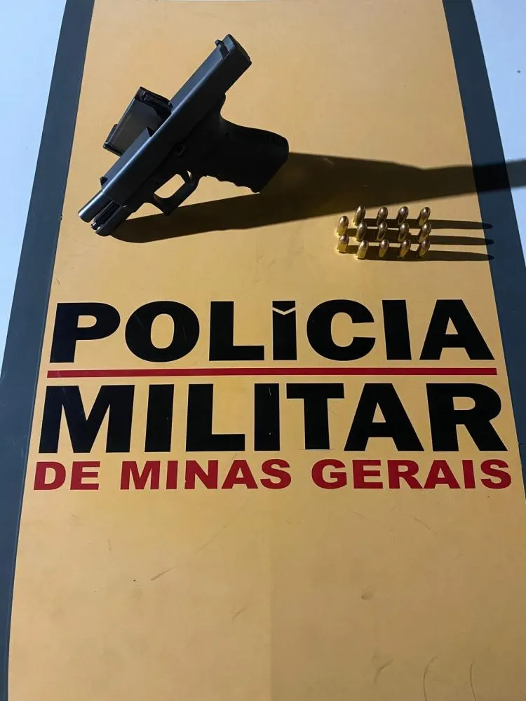 BOM JESUS DO AMPARO-MOTORISTA É PRESO COM PISTOLA GLOCK E 14 MUNIÇÕES NA MG-434