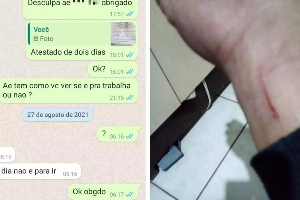 Homem diz que foi agredido pelo chefe após apresentar atestado em Santa Luzia