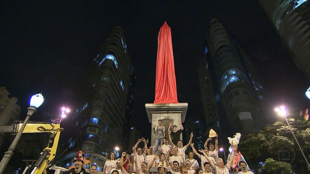 Pirulito da Praça Sete será coberto com 'camisinha' gigante nesta quarta-feira