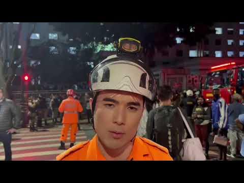 Tenente Pedro Aihara fala sobre o incêndio na Santa Casa em BH